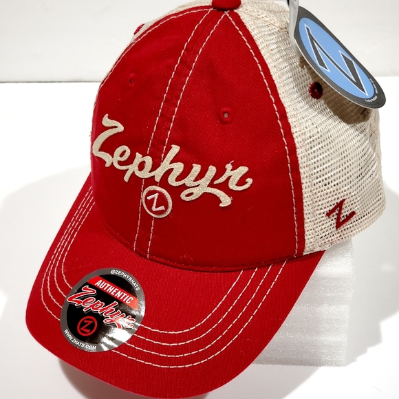 Zephyr Other - Zephyr Brand Custom Circle Z Red Trucker Baseball Cap Hat Unisex OSFM NWT